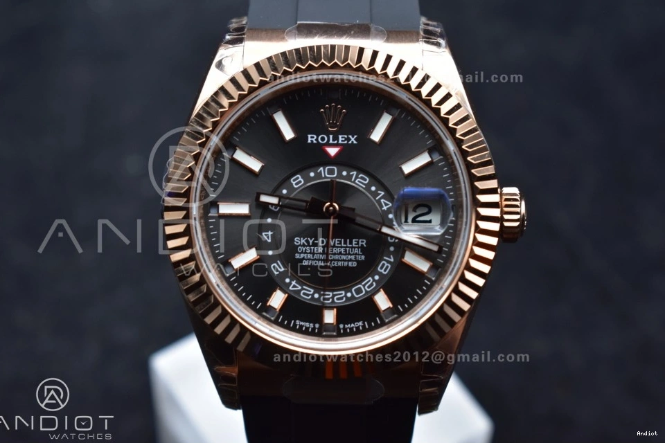 on A23J Gray Best Skydweller RG Edition Noob Strap Oysterflex Dial 0517